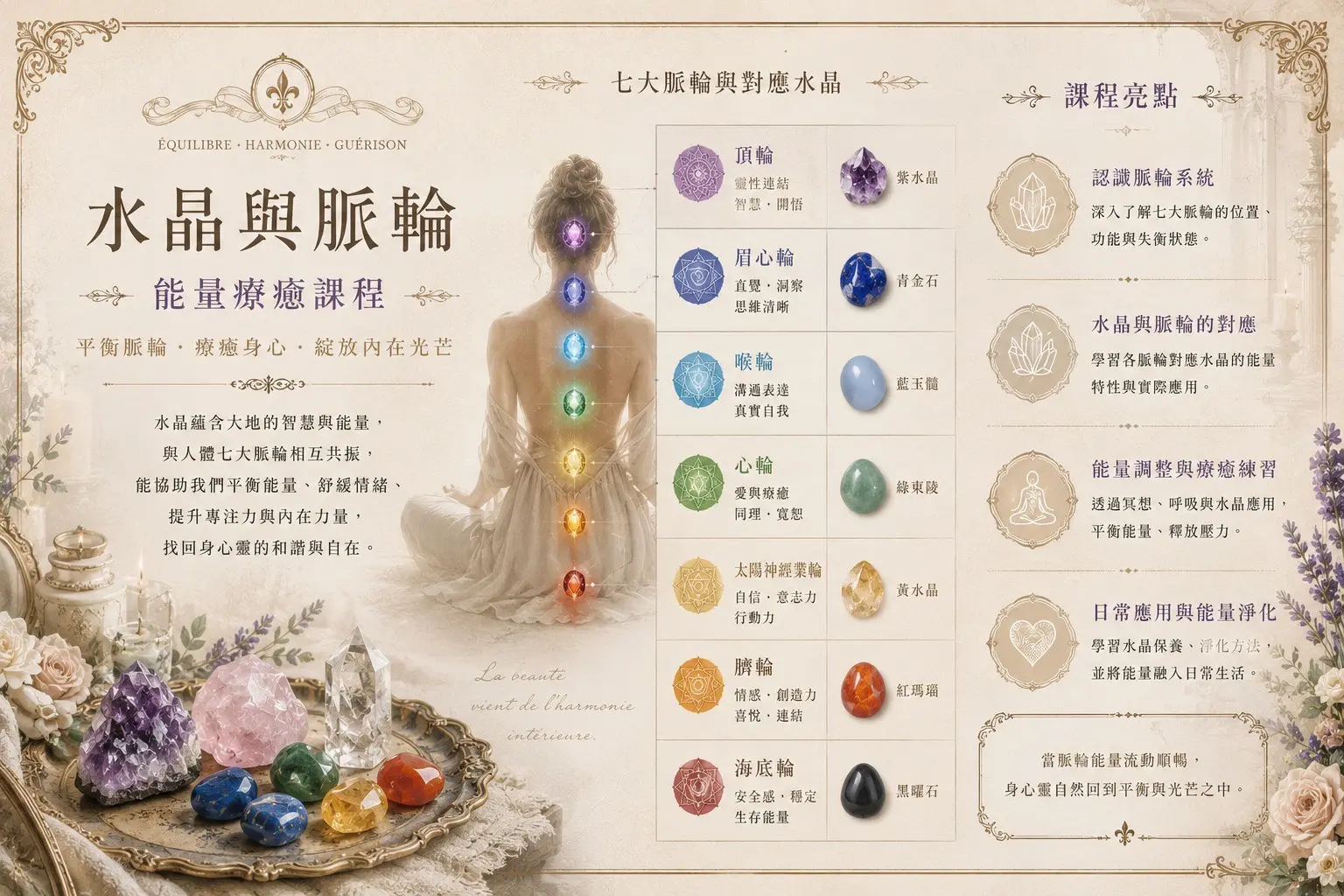 水晶與脈輪療癒